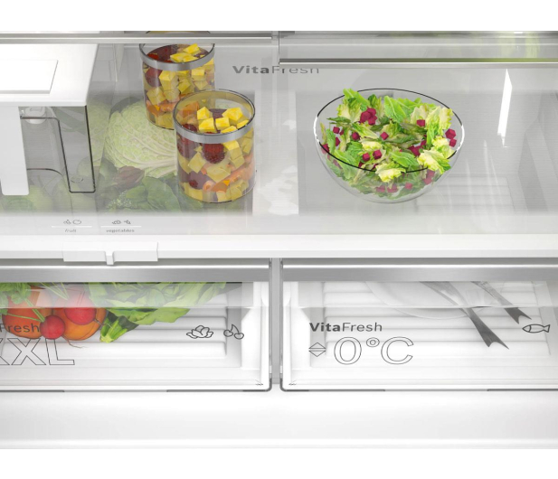 Lodówka Bosch KFI96AXEA Multidoor No Frost 183cm Czarna Stal Szczotkowana Dystrybutor Kostkarka WiFi 574L - 1516164 - zdjęcie 5